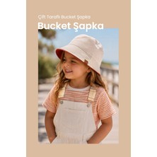 Çift Taraflı Bucket Çocuk Şapka Uv Güneş Korumalı