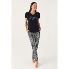 Pierre Cardin Possıble Siyah Kadın Kısa Kol Pijama Takımı