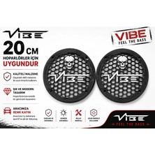 Vibe Black Death 20CM Hoparlör Kapağı - Vibe Logolu Kaliteli Plastik Midrange Hoparlör Kapak 20 cm - 2 Adet