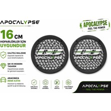 Deaf Bonce 16CM Hoparlör Kapağı - Db Apocalypse Logolu Kaliteli Plastik Midrange Hoparlör Kapak 16 cm - 2 Adet