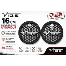Vibe Black Death 16CM Hoparlör Kapağı - Vibe Logolu Kaliteli Plastik Midrange Hoparlör Kapak 16 cm - 2 Adet