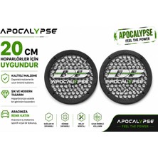 Deaf Bonce 20CM Hoparlör Kapağı - Db Apocalypse Logolu Kaliteli Plastik Midrange Hoparlör Kapak 20 cm - 2 Adet