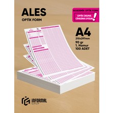 Karakutu Yayınları ALES Akademik Değerlendirme Optik Formu (100 Adet - 90 gr - Optik Okuma Cihazlarıyla Uyumlu)