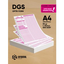 Karakutu Yayınları DGS Akademik Değerlendirme Optik Formu (500 Adet - 90 gr - Optik Okuma Cihazlarıyla Uyumlu)