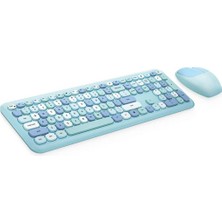 İlkyaz Fashion Mofii NO666 Mavi Klavye Mouse Set