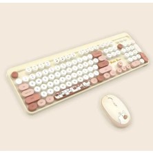 İlkyaz Fashion Hello Bear Sütlü Çay Klavye Mouse Set