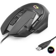 İlkyaz Fashion G502 Gaming Mouse 7200 Dpi 6 Tuş 1000 Hz Rgb - Siyah