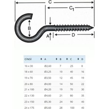 Bezos Mey Ithalat® BA23150 23X150 Açık Piton 10 Adet