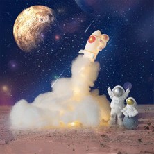İlkyaz Fashion Uçan Astronot Tasarımlı Gece Lambası