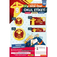 Okul Etiketi Kalem Defter Etiketi Özel Isim Yazılabilen Etiket Seti - Isimli  Etiket OE158-T1478-OE158