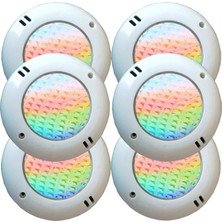 Tenda 8 Watt Smd LED Rgb 4 Kablolu Mini Sıva Üstü Havuz Lambası 6 Adet