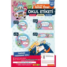 Okul Etiketi Kalem Defter Etiketi Özel Isim Yazılabilen Etiket Seti - Isimli  Etiket OE157-T1473-OE157
