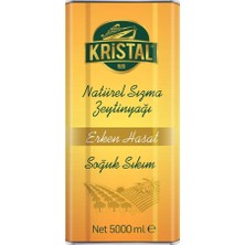 Kristal Erken Hasat Natürel Sızma Zeytinyağı 5 L Teneke