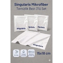 Singularis Premium Mikrofiber Gözlük ve Ekran Temizleme Bezi - Hassas Yüzeyler Için Çizmez - Beyaz
