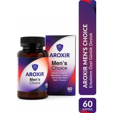 Aroxir Men\'s Choice Erkek Sağlığı Aronya, L-Arjinin, Horny Goat Weed, Noni, Magnezyum, Turnera, ve Çinko 60 Tablet
