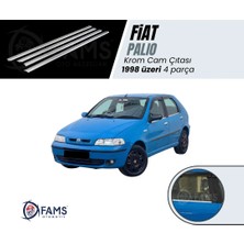 Fams Otomotiv  Fiat Palio Krom Cam Çıtası 4 Parça 1998> Paslanmaz Çelik