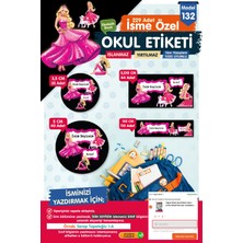 Okul Etiketi Kalem Defter Etiketi Özel Isim Yazılabilen Etiket Seti - Isim Etiketi OE132-T1229-OE132