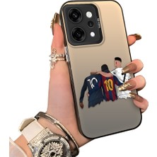 HONTINGA Oppo Reno 14 Pro 5g ile Uyumlu Kılıf Silikon Kenar Sert Arka Kamera Koruyucu Basitlik Anti Düşme Kamera Korumalı Msn Desen Couple Telefon Kılıfı Kadın ve Erkek Için Uygundur K1-1495