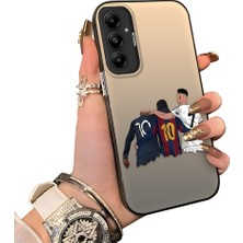 HONTINGA Samsung Galaxy A05S ile Uyumlu Kılıf Silikon Kenar Sert Arka Kamera Koruyucu Basitlik Anti Düşme Kamera Korumalı Msn Desen Couple Telefon Kılıfı Kadın ve Erkek Için Uygundur K1-1495