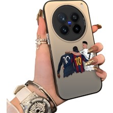 HONTINGA Vivo X200 Pro ile Uyumlu Kılıf Silikon Kenar Sert Arka Kamera Koruyucu Basitlik Anti Düşme Kamera Korumalı Msn Desen Couple Telefon Kılıfı Kadın ve Erkek Için Uygundur K1-1495