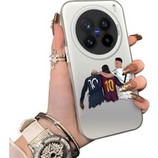 HONTINGA Vivo X200 Pro ile Uyumlu Kılıf Silikon Kenar Sert Arka Kamera Koruyucu Basitlik Anti Düşme Kamera Korumalı Msn Desen Couple Telefon Kılıfı Kadın ve Erkek Için Uygundur K1-1495