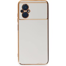 Mey ®   Poco M5 Kılıf Volet Silikon - Beyaz Najmaddin