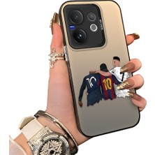 HONTINGA Vivo V60 5g ile Uyumlu Kılıf Silikon Kenar Sert Arka Kamera Koruyucu Basitlik Anti Düşme Kamera Korumalı Msn Desen Couple Telefon Kılıfı Kadın ve Erkek Için Uygundur K1-1495