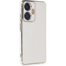 Mey ®  Realme C55 Kılıf Volet Silikon - Beyaz Najmaddin