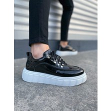 JET-010 Cloud Bağcıklı Rugan Erkek Günlük Sneaker Ayakkabı Rbt - Siyah