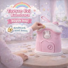 Plastmarket Ev Kumbara, Çocuk Kumbarası, Büyük Boy Kumbara, Anahtarlı Kumbara