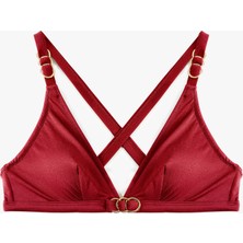 Koton Aksesuarlı Çapraz Askılı Bikini Üstü