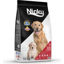 Nicky Adult Tahıllı Kuzu ve Pirinçli Yetişkin Köpek Maması 15 kg