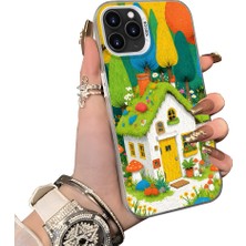 HONTINGA iPhone 11 Pro Max ile Uyumlu Kılıf Silikon Kenar Sert Arka Kamera Koruyucu Basitlik Anti Düşme Kamera Korumalı Ev Desen Couple Telefon Kılıfı Kadın ve Erkek Için Uygundur K1-1501