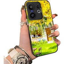 HONTINGA Vivo X200 Fe ile Uyumlu Kılıf Silikon Kenar Sert Arka Kamera Koruyucu Basitlik Anti Düşme Kamera Korumalı Manzara Desen Couple Telefon Kılıfı Kadın ve Erkek Için Uygundur K1-1503