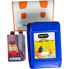 Powerten Bıçkı Testere Yağı 10 Litre + Ölçekli Bıçkı Motor Yağı 1 Litre