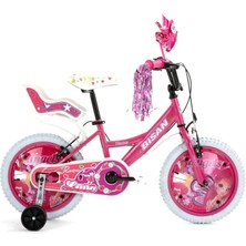 Bisan Rose Kız Çocuk Bisikleti 26CM V 16 Jant Metalik Pembe Pembe