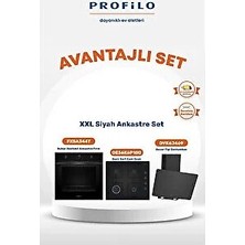 Profilo 3lü Siyah Ankastre Set (FXSA344T - OE36P6P11D - DVK6J469)