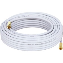 Poke Rg6 U6 F Konnektörlü Hazır Anten Uydu Kablo 15 Metre Full Hd 4K PK-5320