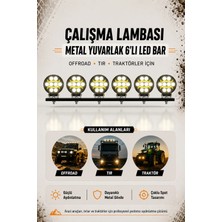 C9 Çalışma Lambası Metal Yuvarlak 6'lı LED Bar