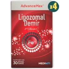 Mediniti Advancemax Lipozomal Demir 30 Kapsül 4 Adet