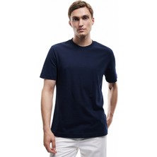 Koton Pamuklu Kısa Kollu Regular Fit Bisiklet Yaka Basic Tişört