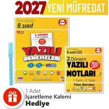 Tonguç Akademi 8. Sınıf 2. Dönem Yazılı Notları 1 ve 2. Yazılı ve Yazılı Denemeleri