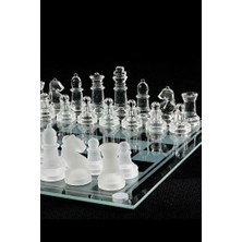 Empressco Şeffaf Satranç Takımı 35X35 Cm, Şık ve Dayanıklı Oyun Seti
