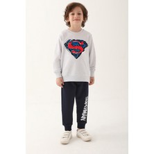 Superman Kar Melanj Erkek Çocuk Eşofman Takımı