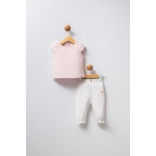 U.s.polo Kız Bebek Pantolonlutakım 6-36 Pudra