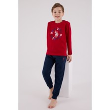 U.s. Polo Assn. Erkek Çocuk Uzun Kol Pijama Takım Kırmızı