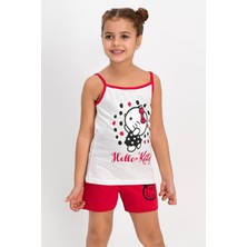 Hello Kitty Lisanslı Krem Kız Çocuk Şort Takım