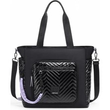 Smart Bags Parlak Kumaş Çapraz Askılı Kadın Omuz Çantası 3246