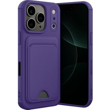 Dorasan Apple iPhone 17 Pro Kelvin Kartvizitli Silikon - Derin Mor