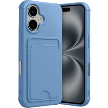Dorasan Apple iPhone 17 Kelvin Kartvizitli Silikon - Mavi